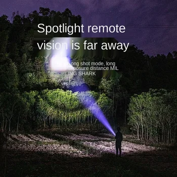 Lumina puternica lanterna LED reincarcabila cu Patru Surse de lumină Lanterna Multi-funcțional Reîncărcabilă Domeniul Noapte Lanterna