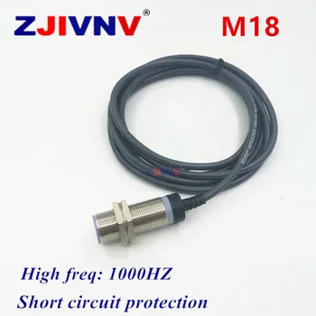 M18 Înaltă Frecvență 1KHZ Tip spălare de Proximitate Metal Senzor Inductiv Comutatorul PNP/NPN NO/NC, cu Protectie la Scurt-Circuit