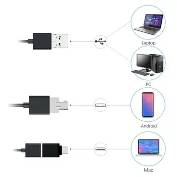 Megapixeli HD USB C Endoscop Tip C Puncte de Inspecție Camera pentru Android Endoscoape și de Detectare Defect Unelte Mașini Unelte