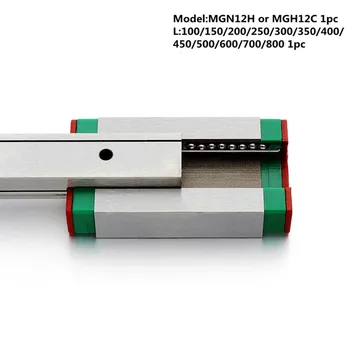 MGN12 CNC 12mm liniar miniatură feroviar ghid MGN12C 700 800 mm MGN12H bloc liniare transportul sau MGN12H înguste transportul