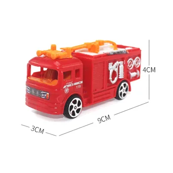 Mini Camion de Foc Jucării de Pompieri Semne Rutiere pentru Pompier Salvare de Urgență Tematice Decor Tort și Mare Cadou Jucarii pentru Copii