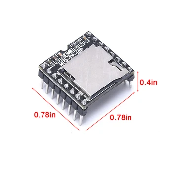Mini MP3 Player Module Card TF U Disc Audio Voice Bord Pentru Arduino UNO DF MP3-TF-16P en-Gros