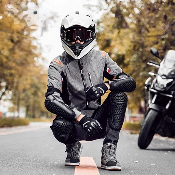 Motocicleta Genunchi și Cot de Protecție a Patru Piese Set Bărbați și Femei Anti Toamna Respirabil Echipamente de Protecție