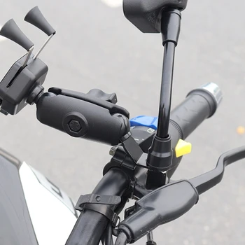 Motocicleta Unghi de Baza cu 10mm Gaura Mingea cu Capul Adaptor de Muncă Pentru Go Pro Camera Smartphone GPS Monteaza Titularul de Bază