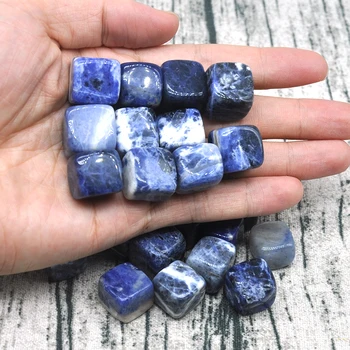 Naturale Albastru Sodalit Pietriș Specimen De Dimensiuni Neregulate Scazut Piatră De Vindecare Reiki Cuarț De Cristal Mineral Acvariu Acasă Decorare