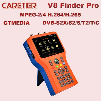 Noi Digitală prin Satelit Finder GTMEDIA V8 FInder Pro DVB-S2X/S2/S/T2/T/C MPEG-2/4 H. 264/H. 265(10 biți) Metru Combo