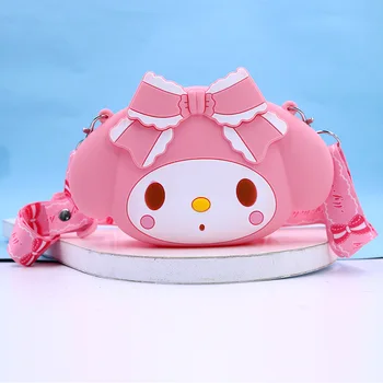 Noua Geanta de Umar Silicon Sanrio Kuromi Cinnamoroll Hello Kitty Anime Kawaii Monedă Posete Jucarii pentru Fete Decor Cadou de Ziua de nastere