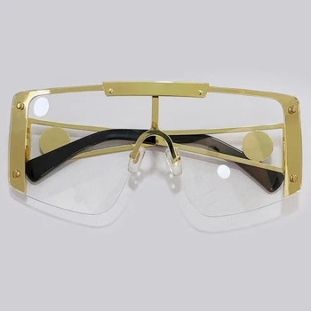 Noua Piata ochelari de Soare Femei de Moda Supradimensionate Una Bucata Ochelari de Soare Barbati Nuante Oculos UV400