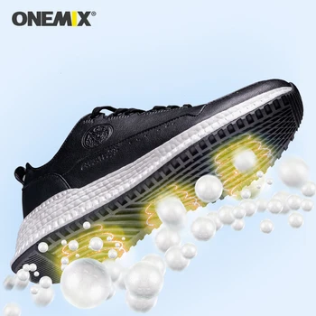 ONEMIX New Sosire Barbati Pantofi de alergat Respirabil Pantofi de Sport în aer liber Adidași Low Top din Piele de sex Masculin de Mers pe jos Pantofi Skateboard