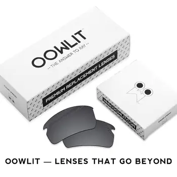OOWLIT Polarizat Lentile de Înlocuire de Crom Negru pentru Oakley Repede Geaca XL OO9156 ochelari de Soare