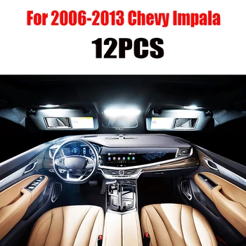 Pentru 2000-2019 Chevy Impala Alb accesorii auto Canbus fara Eroare LED-uri de iluminare Interioară lampă de Lectură Kit Harta Dom Licență Lampa