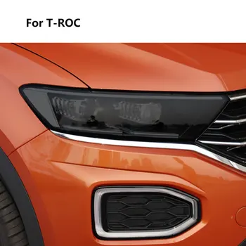 Pentru Volkswagen T-ROC 2020 2021 2022 2018 T-ROC Far Auto cu Folie de Protectie Fata de Lumina Autocolant Negru Anti Scratch Accesorii