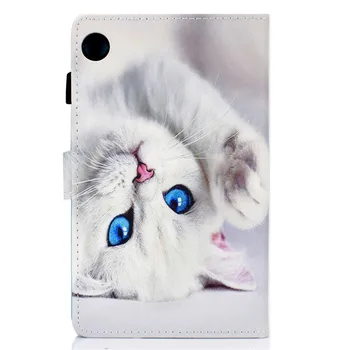 Pisica drăguț Fluture Pictat Caz pentru Huawei MatePad T8 Flip Cover pentru Huawei MatePad T 8 inch Kobe2-L09 Kobe2-L03 2020 Tableta