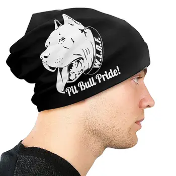 PitBull Mândrie Pit Bull Chelioși Căciuli, Pălării Hip-Hop în aer liber Unisex Capace Adult Vara Cald cu Dublă utilizare Capota Pălării de Tricotat