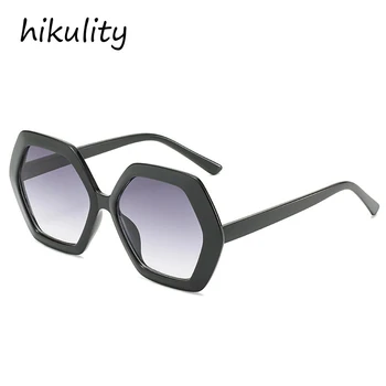 Poligon pătrat gradient de ochelari de soare pentru femei vintage hexagon leopard negru ochelari de soare 2020 noua moda supradimensionate nuante elegante