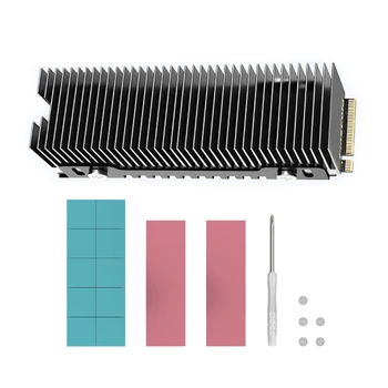 Praf-dovada Radiator M2 NVME unitati solid state M. 2 2280 SSD Cooler Aliaj de Aluminiu Radiator de Conductivitate Termică Silicon Pad Cooler