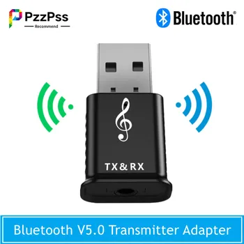 PzzPss 2 in 1 Bluetooth 5.0 Transmițător Receptor Mini de 3,5 mm AUX Stereo Bluetooth Wireless Adaptor Pentru Wireless Căști TV MP3