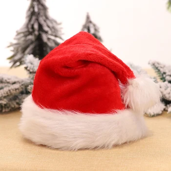 Pălărie de crăciun Clasic Caps Moș Crăciun Crăciun Pălării de Petrecere Decoratiuni Prietenoase cu Pielea Rafinat articole pentru acoperirea capului Frizură pentru Adulti Unisex