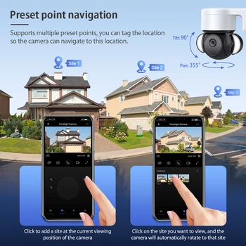 SHIWOJIA 3MP 4G TUYA aparat de FOTOGRAFIAT Inteligent Nor PTZ IP de Exterior Foodlight de Start Google Alexa Supraveghere Video Cam Smart Home
