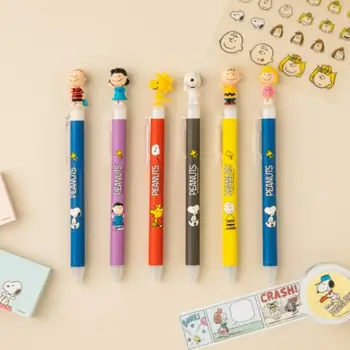Snoopy Desene animate cu Valoare Ridicată Mini Papusa Test Rapid de Uscare Pen 6Styles Anime Kawaii Copii 0,5 Mm, Negru Pix pentru Cadouri
