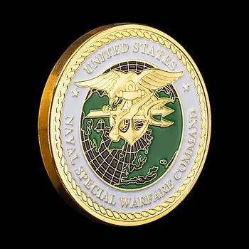 Statele Unite Ale Americii Naval Special Warfare Command Navy Seals Colectie Golad Placat Cu Suveniruri Monede Comemorative Moneda Moneda