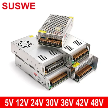 SUSWE 220V conversie 5 12 30 36 42 48VDC comutare de alimentare 2A 3A 5A 6A 10A monitorizare transformator banda LED de alimentare
