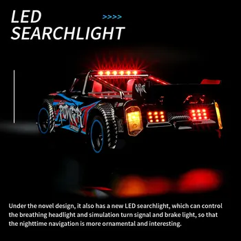 WLtoys 104072 1/10 RTR 2.4 G 4WD 60 km/h, Brushless Masina RC Drift On-Road Șasiu de Metal de Lumină LED Vehicule Model Off-Road, Alpinism T