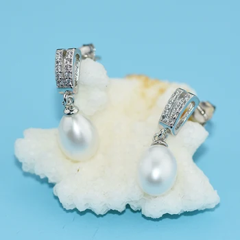 YIKALAISI Nou brand de Moda de Argint 925 bijuterie Pentru Femei de Cercei Stud Naturale de apă Dulce Pearl bijuterii cadouri