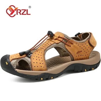 YRZL Sandale pentru Bărbați 2022 Vara Noi pe Plajă în aer liber Pantofi din Piele Non-alunecare Ușor de Pantofi Sandale Bărbați