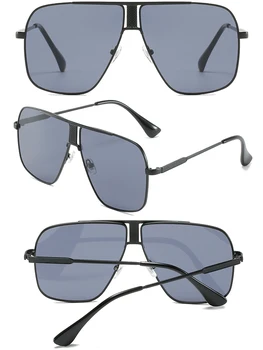 ZFYCOL Retro de Metal Cadru Pătrat ochelari de Soare Femei Barbati brand Designer 2023 Moda Supradimensionate Nuante de Negru ochelari de soare Oculos De Sol